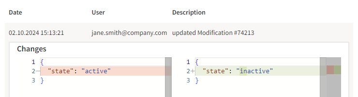 Viewing the details of an activity